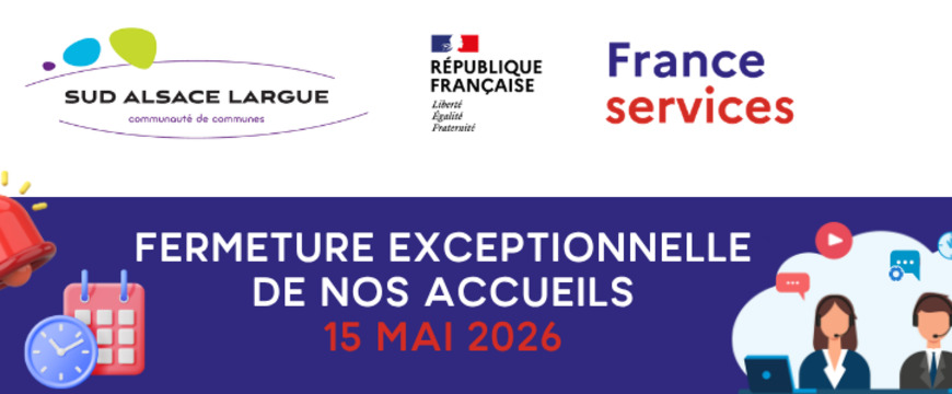[Fermeture exceptionnelle de nos accueils]